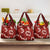 Mokihana Maile and Ilima Leis Grocery Bag Ulaʻula Hawaiian Tapa Quilt Pattern - Polynesian Pride