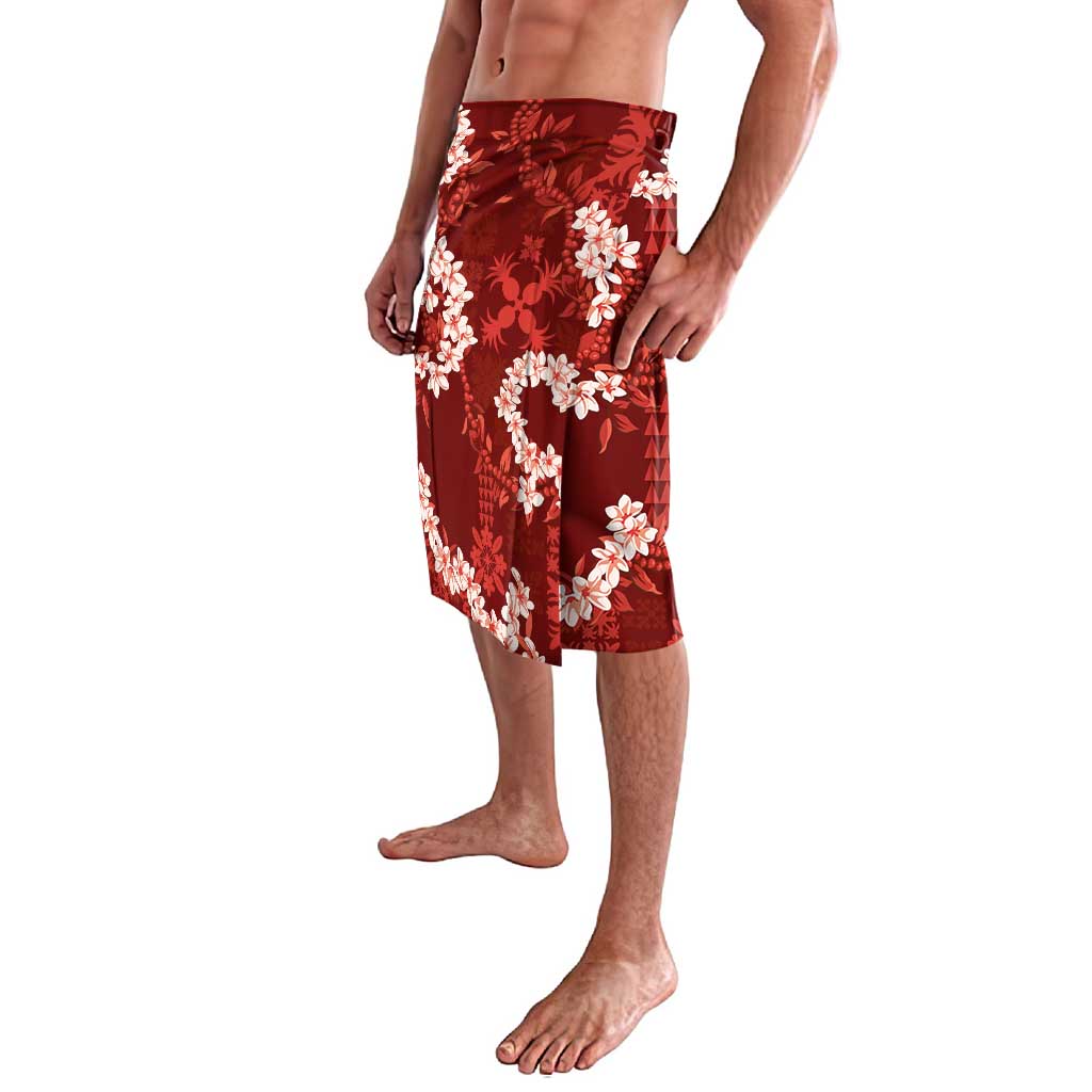 Mokihana Maile and Ilima Leis Lavalava Ulaʻula Hawaiian Tapa Quilt Pattern - Polynesian Pride