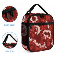 Mokihana Maile and Ilima Leis Lunch Bag Ulaʻula Hawaiian Tapa Quilt Pattern LT9 - Polynesian Pride