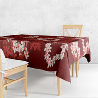 Mokihana Maile and Ilima Leis Tablecloth Ulaʻula Hawaiian Tapa Quilt Pattern - Polynesian Pride