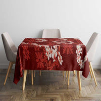 Mokihana Maile and Ilima Leis Tablecloth Ulaʻula Hawaiian Tapa Quilt Pattern - Polynesian Pride