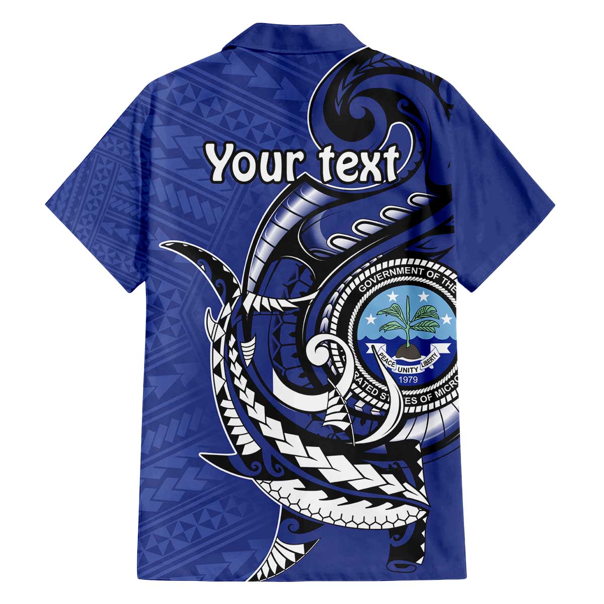 Personalized FSM 1986 Independence Day Family Matching Off Shoulder Short Dress and Hawaiian Shirt Polynesian Shark Tattoo Style LT9 - Polynesian Pride