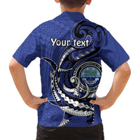 Personalized FSM 1986 Independence Day Family Matching Summer Maxi Dress and Hawaiian Shirt Polynesian Shark Tattoo Style LT9 - Polynesian Pride