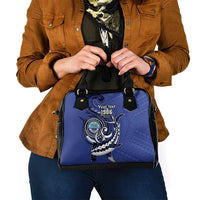 Personalized FSM 1986 Independence Day Shoulder Handbag Polynesian Shark Tattoo Style