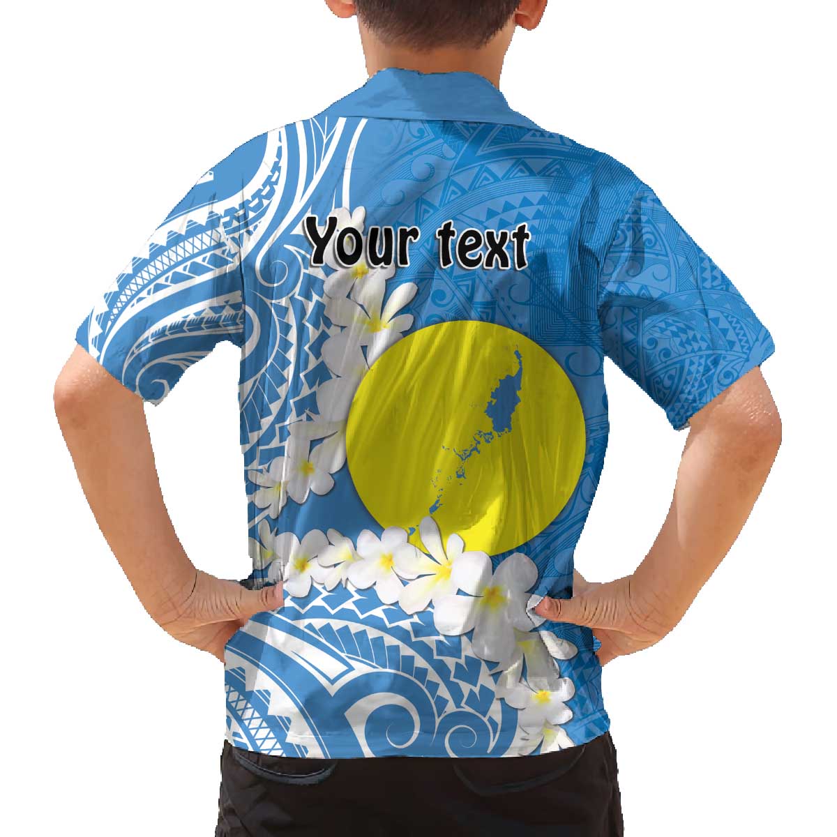 Personalized Palau 1994 Belau Rekid Family Matching Off Shoulder Short Dress and Hawaiian Shirt Polynesian Plumeria Style LT9 - Polynesian Pride