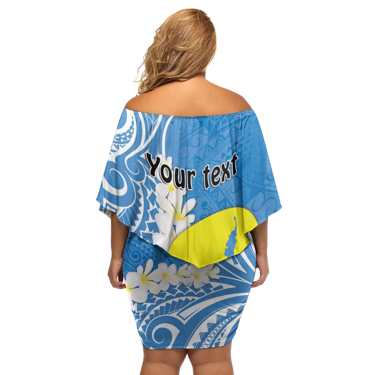 Personalized Palau 1994 Belau Rekid Family Matching Off Shoulder Short Dress and Hawaiian Shirt Polynesian Plumeria Style LT9 - Polynesian Pride
