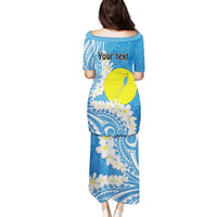 Personalized Palau 1994 Belau Rekid Family Matching Puletasi and Hawaiian Shirt Polynesian Plumeria Style LT9 - Polynesian Pride