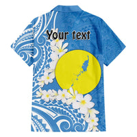 Personalized Palau 1994 Belau Rekid Hawaiian Shirt Polynesian Plumeria Style