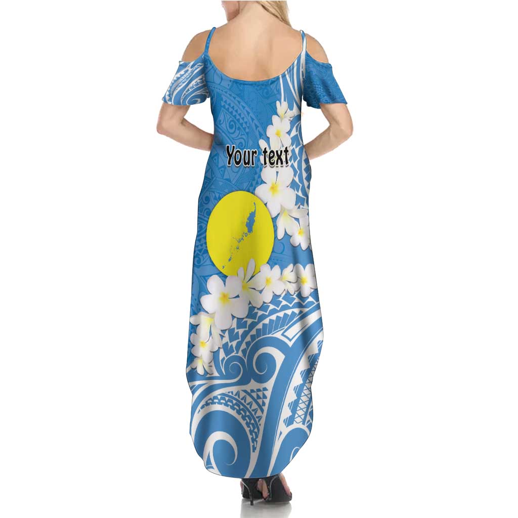 Personalized Palau 1994 Belau Rekid Summer Maxi Dress Polynesian Plumeria Style LT9 - Polynesian Pride