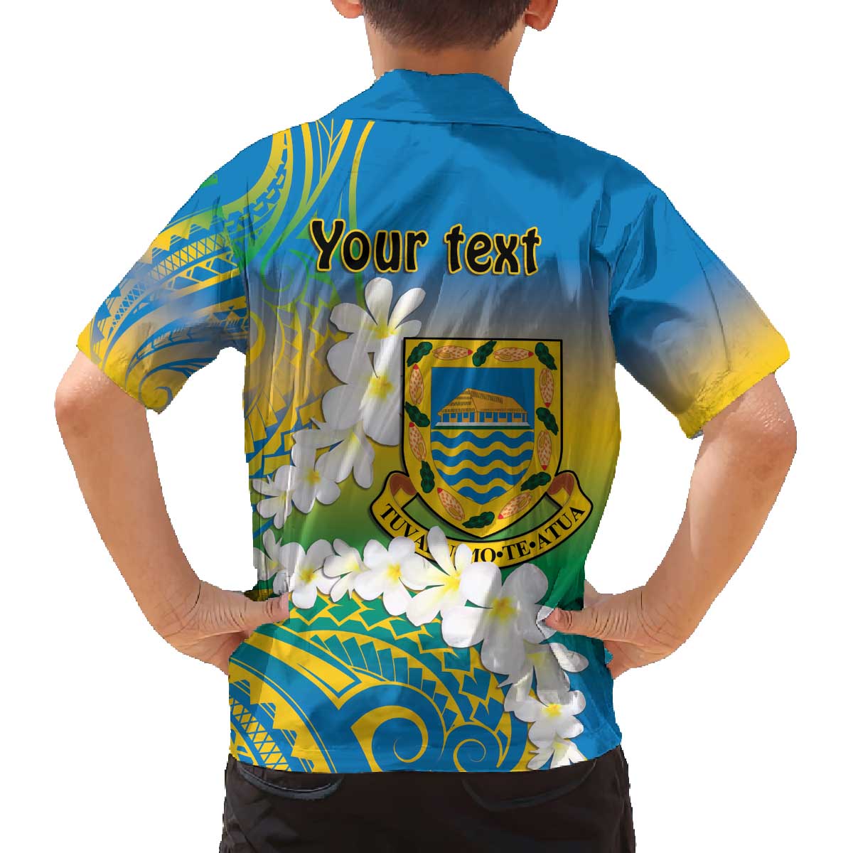 Personalised Tuvalu 1978 Independence Day Family Matching Puletasi and Hawaiian Shirt Polynesian Plumeria Style LT9 - Polynesian Pride