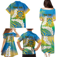 Personalised Tuvalu 1978 Independence Day Family Matching Puletasi and Hawaiian Shirt Polynesian Plumeria Style LT9 - Polynesian Pride