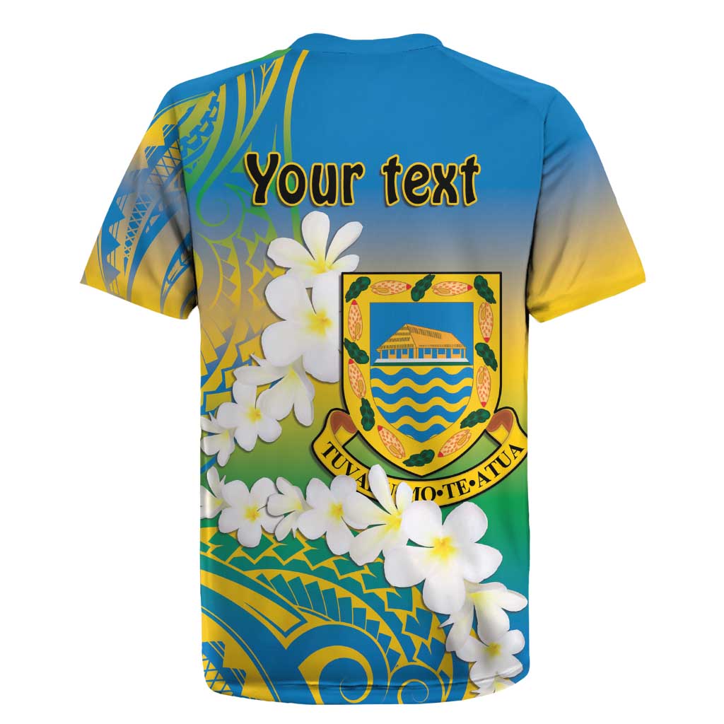 Personalised Tuvalu 1978 Independence Day Rugby Jersey Polynesian Plumeria Style LT9 - Polynesian Pride