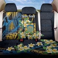 Personalised Tuvalu Beautiful Plumeria Flower Back Car Seat Cover