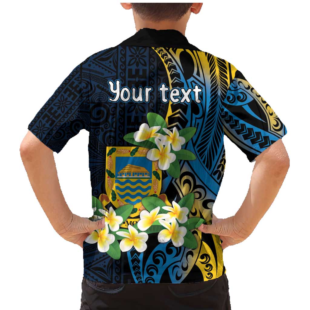 Personalised Tuvalu Beautiful Plumeria Flower Family Matching Mermaid Dress and Hawaiian Shirt LT9 - Polynesian Pride