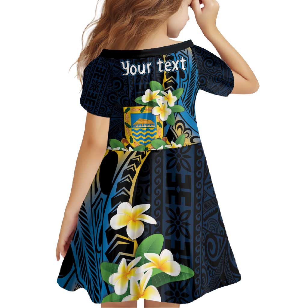 Personalised Tuvalu Beautiful Plumeria Flower Family Matching Off Shoulder Maxi Dress and Hawaiian Shirt LT9 - Polynesian Pride