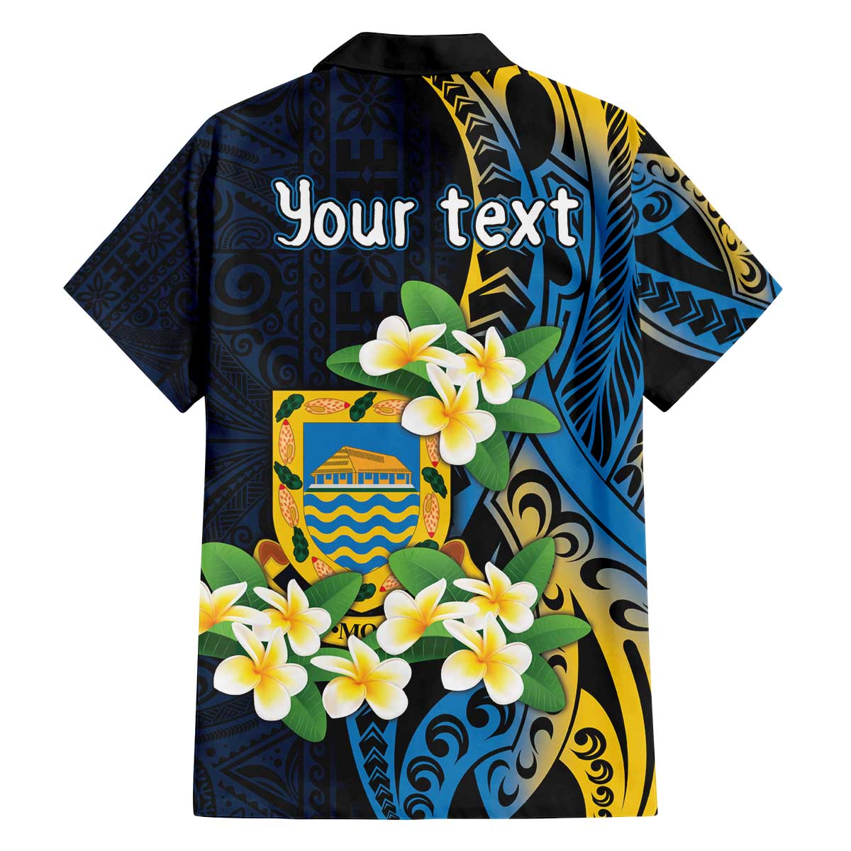 Personalised Tuvalu Beautiful Plumeria Flower Family Matching Off Shoulder Short Dress and Hawaiian Shirt LT9 - Polynesian Pride