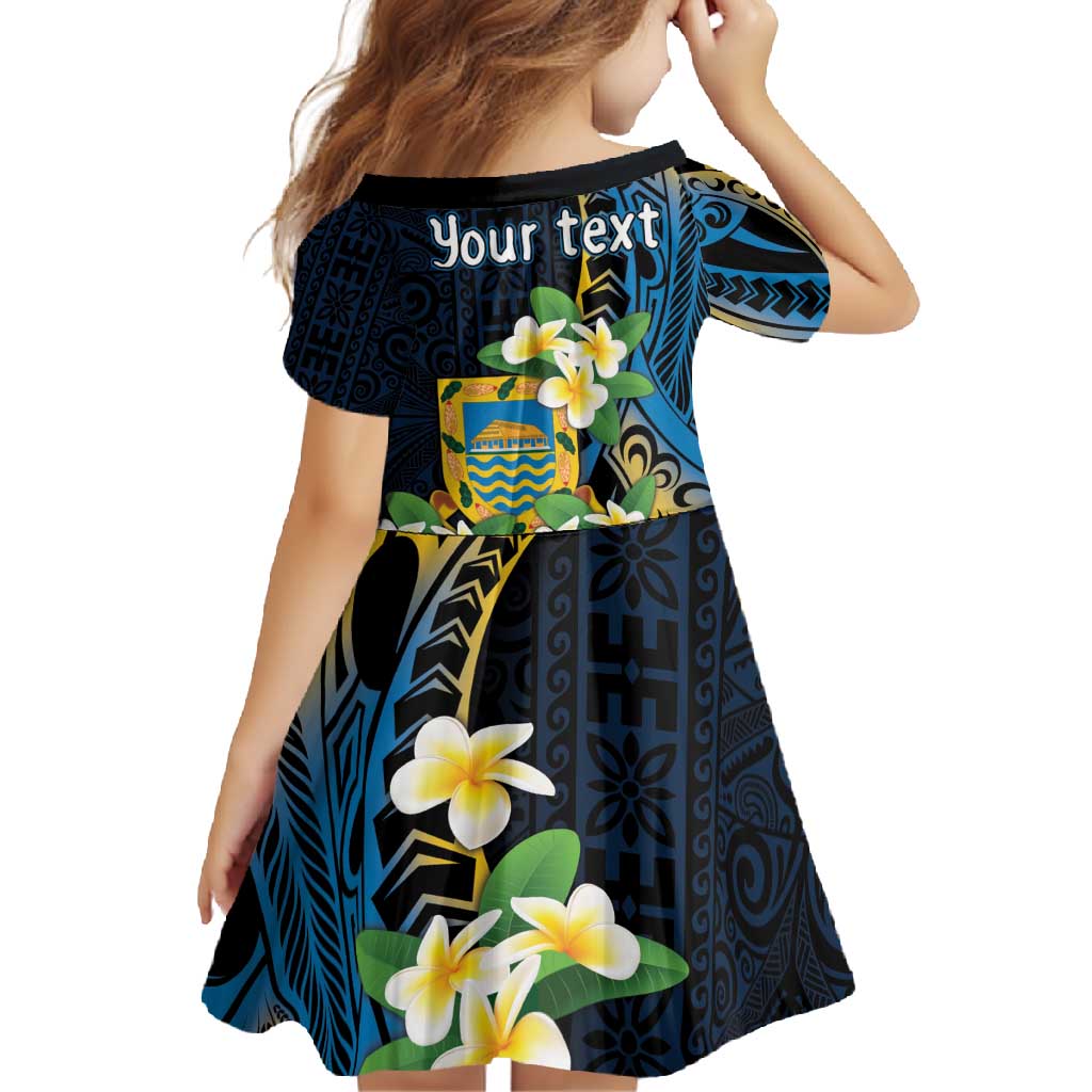 Personalised Tuvalu Beautiful Plumeria Flower Family Matching Tank Maxi Dress and Hawaiian Shirt LT9 - Polynesian Pride