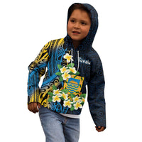 Personalised Tuvalu Beautiful Plumeria Flower Kid Hoodie LT9 - Polynesian Pride