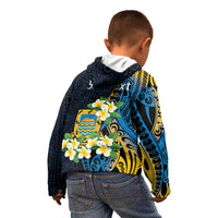 Personalised Tuvalu Beautiful Plumeria Flower Kid Hoodie LT9 - Polynesian Pride
