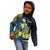 Personalised Tuvalu Beautiful Plumeria Flower Kid Hoodie