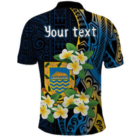 Personalised Tuvalu Beautiful Plumeria Flower Polo Shirt LT9 - Polynesian Pride