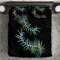 New Zealand Bedding Set Aotearoa Silver Fern Mixed Papua Shell Green Vibe LT9 Green - Polynesian Pride
