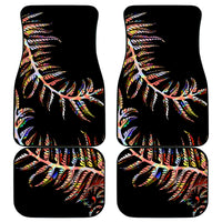 New Zealand Car Mats Aotearoa Silver Fern Mixed Papua Shell Red Vibe LT9 Red - Polynesian Pride