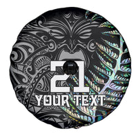 Custom New Zealand Rugby Spare Tire Cover NZ Black Fern Champions History With Papua Shell LT9 - Polynesian Pride