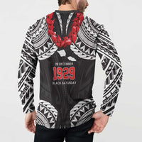 Samoa Black Saturday Button Sweatshirt Samoa mo Samoa with Black Ula Fala