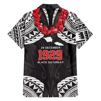 Samoa Black Saturday Family Matching Tank Maxi Dress and Hawaiian Shirt Samoa mo Samoa with Black Ula Fala