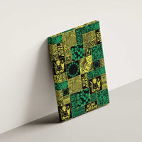 Cook Islands Mere Kiritimiti Canvas Wall Art Pacific Patchwork Xmas Vibes - Polynesian Pride