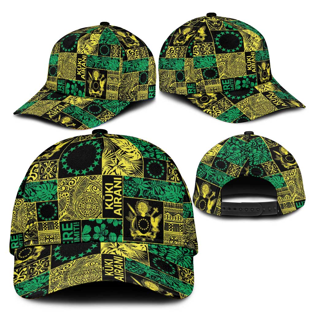 Cook Islands Mere Kiritimiti Classic Cap Pacific Patchwork Xmas Vibes - Polynesian Pride