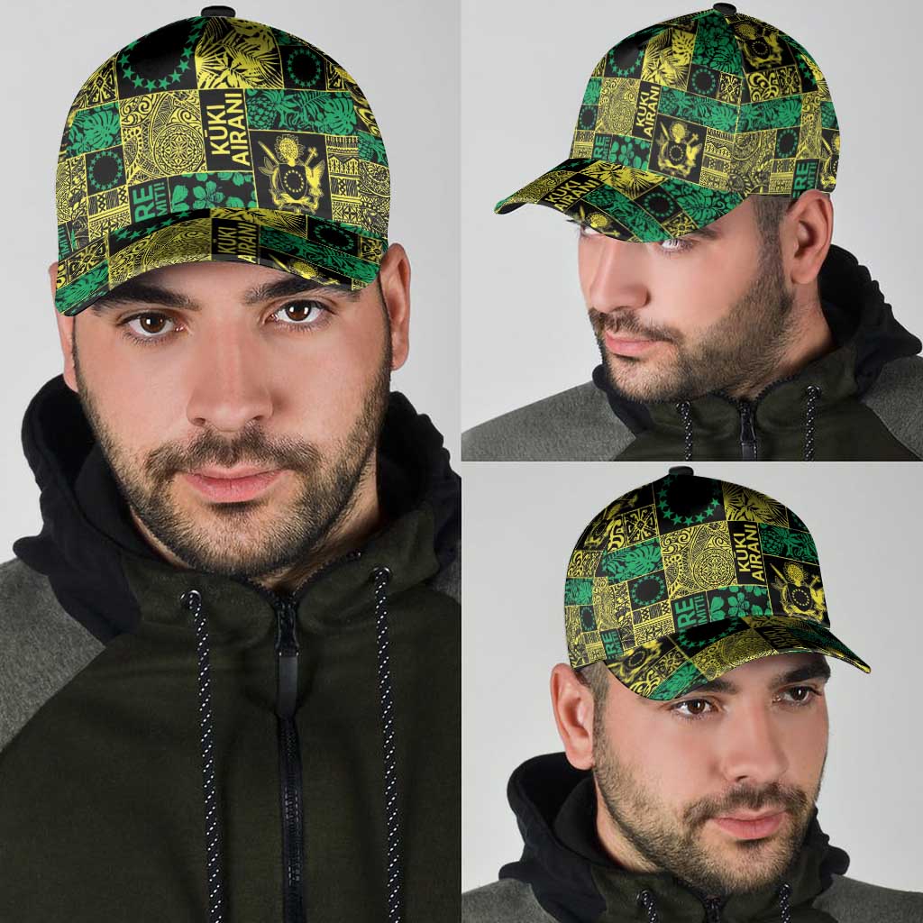 Cook Islands Mere Kiritimiti Classic Cap Pacific Patchwork Xmas Vibes - Polynesian Pride