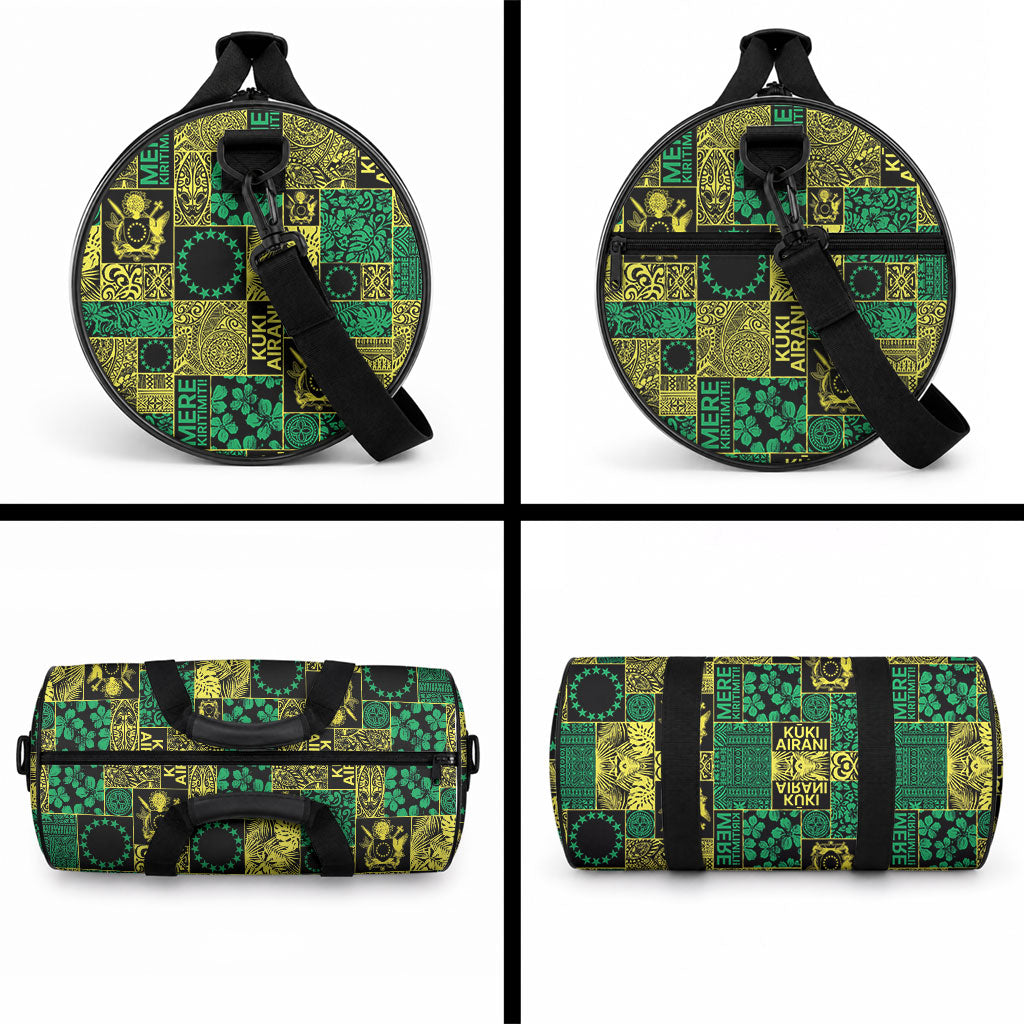 Cook Islands Mere Kiritimiti Duffle Bag Pacific Patchwork Xmas Vibes LT9 - Polynesian Pride