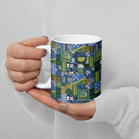 Solomon Islands Meri Kirihimete Ceramic Mug Pacific Patchwork Xmas Vibes - Polynesian Pride