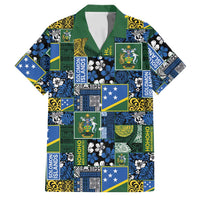 Solomon Islands Meri Kirihimete Family Matching Summer Maxi Dress and Hawaiian Shirt Pacific Patchwork Xmas Vibes - Polynesian Pride