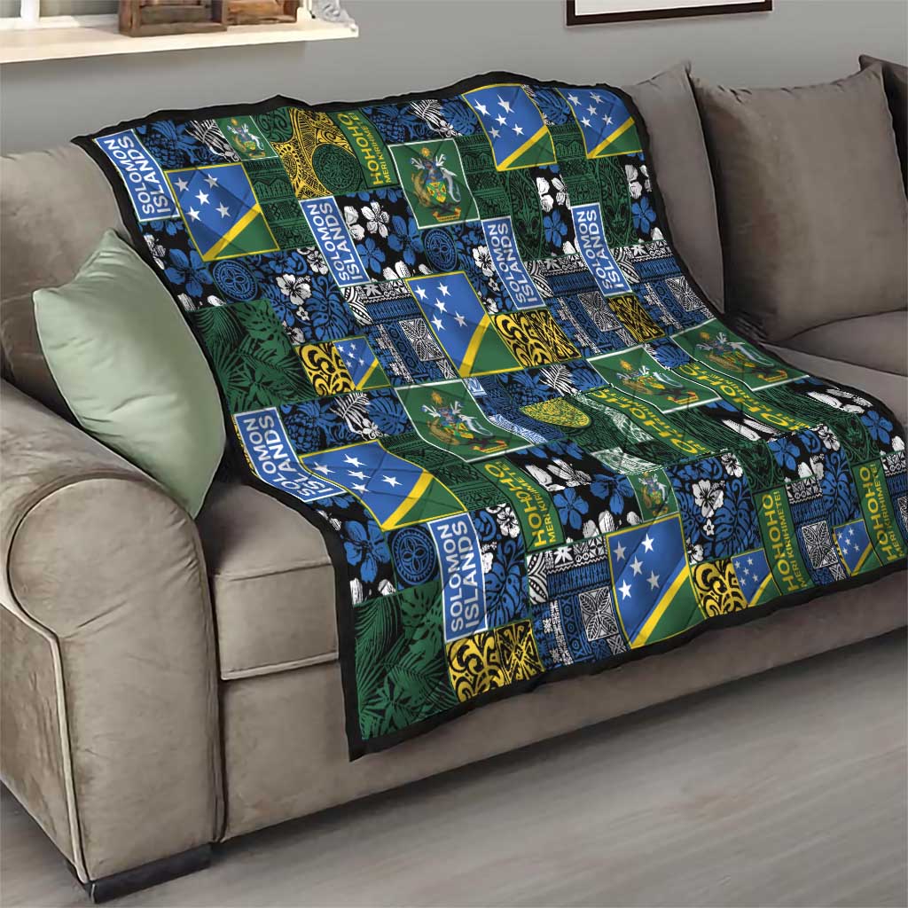 Solomon Islands Meri Kirihimete Quilt Pacific Patchwork Xmas Vibes - Polynesian Pride