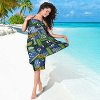 Solomon Islands Meri Kirihimete Sarong Pacific Patchwork Xmas Vibes - Polynesian Pride