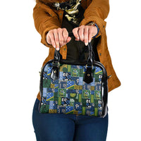 Solomon Islands Meri Kirihimete Shoulder Handbag Pacific Patchwork Xmas Vibes - Polynesian Pride