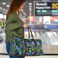 Solomon Islands Meri Kirihimete Travel Bag Pacific Patchwork Xmas Vibes - Polynesian Pride