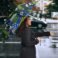 Solomon Islands Meri Kirihimete Umbrella Pacific Patchwork Xmas Vibes - Polynesian Pride