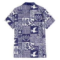 Blue Tonga Kilisimasi Fiefia Family Matching Summer Maxi Dress and Hawaiian Shirt Pacific Patchwork Xmas Vibes LT9 - Polynesian Pride