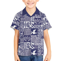 Blue Tonga Kilisimasi Fiefia Hawaiian Shirt Pacific Patchwork Xmas Vibes - Polynesian Pride