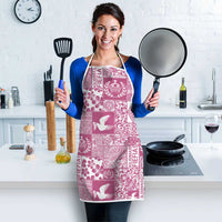 Pink Tonga Kilisimasi Fiefia Apron Pacific Patchwork Xmas Vibes - Polynesian Pride