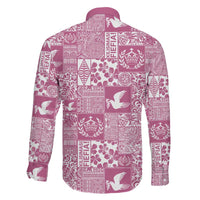 Pink Tonga Kilisimasi Fiefia Family Matching Mermaid Dress and Hawaiian Shirt Pacific Patchwork Xmas Vibes LT9 - Polynesian Pride