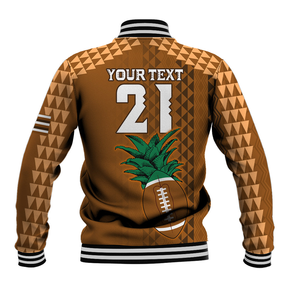 Custom Hawaii Honolulu Bowl Baseball Jacket With Kakau Tribal Pattern LT9 - Polynesian Pride