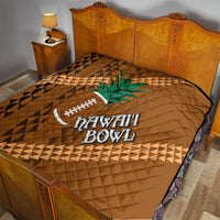 Custom Hawaii Honolulu Bowl Quilt With Kakau Tribal Pattern LT9 - Polynesian Pride