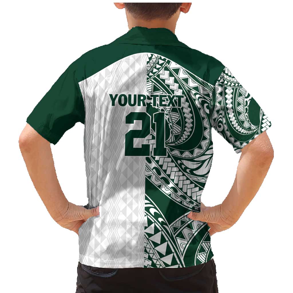 Polynesian Hawaii Volleyball Custom Family Matching Mermaid Dress and Hawaiian Shirt Kakau with Sport Style LT9 - Polynesian Pride