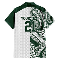 Polynesian Hawaii Volleyball Custom Family Matching Off The Shoulder Long Sleeve Dress and Hawaiian Shirt Kakau with Sport Style LT9 - Polynesian Pride