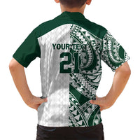 Polynesian Hawaii Volleyball Custom Family Matching Off Shoulder Maxi Dress and Hawaiian Shirt Kakau with Sport Style LT9 - Polynesian Pride